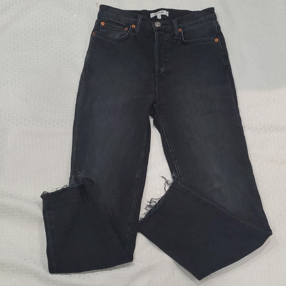 Re/Done Denim - Re/Done Black Ankle & Cropped Jeans